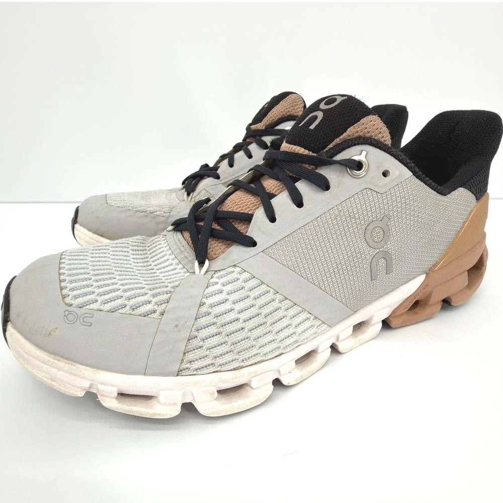 On Cloud X 3 Running Shoes Women's Gray Sand Performance Sneakers Size 8.5
